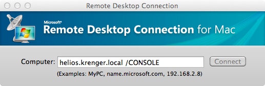 Mac: Remote Desktop Connection